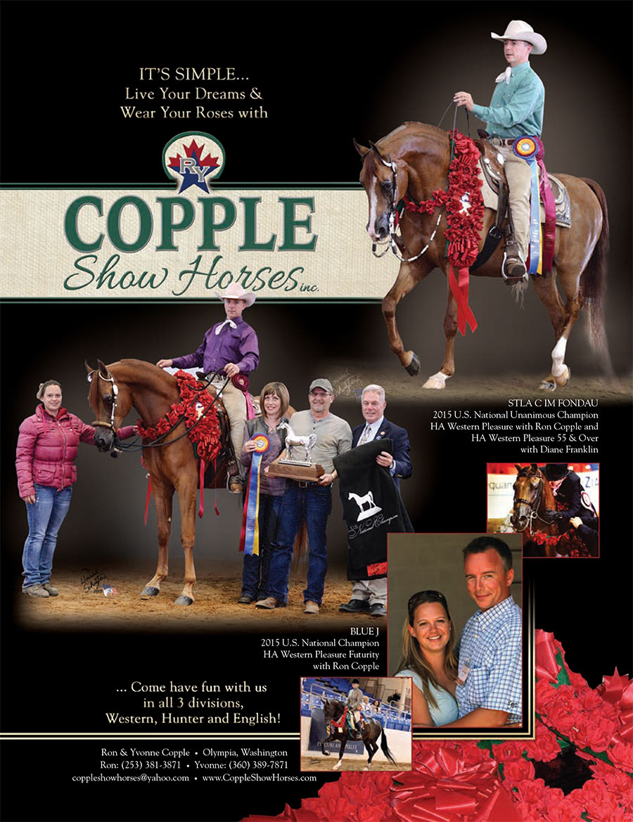 Copple Show Horses For US Nationals